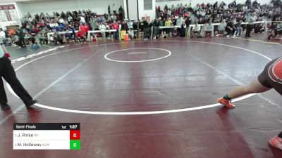 215 lbs Semifinal - Jackson Rinke, Bridgewater-Raynham vs Max Holloway, Agawam