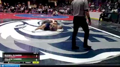 7A-150 lbs Quarterfinal - Russell Flowers, Colquitt County vs Malachi Sanders, Marietta