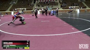 152 lbs Quarterfinal - Artez Jones, Carver Birmingham vs Cotton Crowell, Gulf Shores