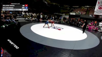 150 lbs Bellasue Bragg, SDIKWA - San Diego-Imperial Kids Wrestling Association vs Mya Escobedo, KCWA - Kern County Wrestling Association
