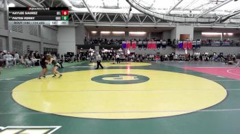 114 lbs Consi Of 8 #1 - Kaylee Saurez, Bethel vs Paiten Kenny, Griswold/Wheeler