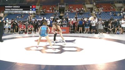 110 lbs Cons. Rd Of 64 - Kennedy Grizzle, Kansas vs Tessa Fortenbaugh, California