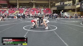 100 lbs Round 5 (6 Team) - Zandon Ness, Ridge Wrestling Club vs Vince Maturo, SlyFox Silver