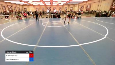 114 lbs Quarterfinal - Gabriel Roman III, Nj vs Matthew Peterson, Ny