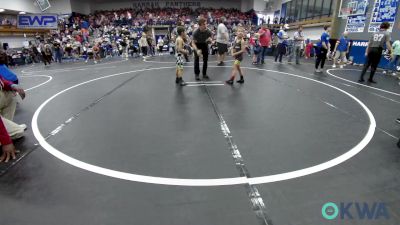 46 lbs Consolation - Owen Trout, Tecumseh Youth Wrestling vs Grayson Hale, Standfast