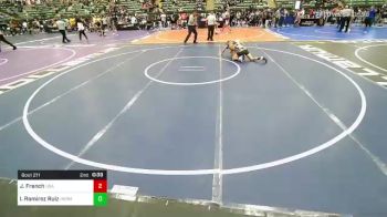 125 lbs Consi Of 16 #1 - Jagger French, USA Gold vs Isaac Ramirez Ruiz, Hermiston Wrestling