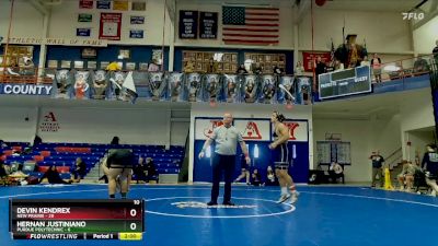 190 lbs Quarters & Wb (16 Team) - Hernan Justiniano, Purdue Polytechnic vs Devin Kendrex, New Prairie