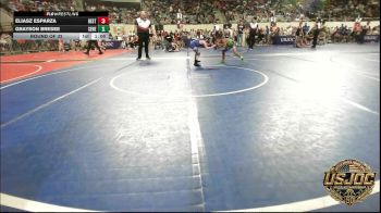 52 lbs Round Of 32 - Eliasz Esparza, Best Trained vs Grayson Bresee, Seneca Youth Wrestling Club