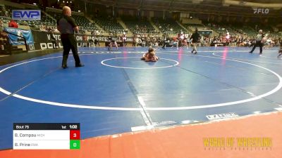 89 lbs Round Of 16 - Brody Compau, Michigan Premier Wrestling Club vs Brighton Prine, Roundtree Wrestling Academy