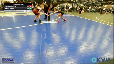 47 lbs Rr Rnd 1 - Piper Norrell, F-5 Grappling vs Macie Owen, Perry Wrestling Academy