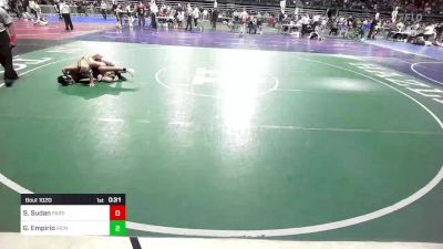 128 lbs Round Of 32 - Sankalp Sudan, Parsippany vs Gerard Empirio, Iron Horse