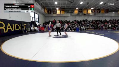 190 lbs Champ. Round 1 - Sarah Ramirez, Norwalk vs Aubreyelle Baeza, San Dimas