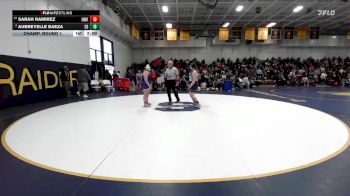 190 lbs Champ. Round 1 - Sarah Ramirez, Norwalk vs Aubreyelle Baeza, San Dimas
