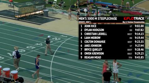 John Rice After Dominating Big 12 Steeplechase