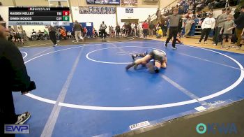 75 lbs Quarterfinal - Kaisen Kelley, Tiger Trained Wrestling vs Owen Boggs, Cleveland Take Down Club