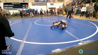 75 lbs Quarterfinal - Kaisen Kelley, Tiger Trained Wrestling vs Owen Boggs, Cleveland Take Down Club