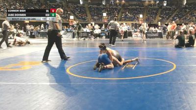 95 lbs Round Of 32 - Connor Bish, Oil City vs Jase Dohmen, Kiski Area