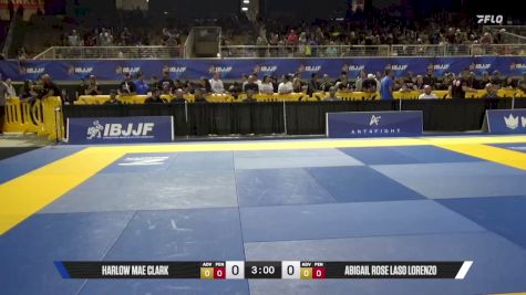 Harlow Mae Clark vs Abigail Rose Laso Lorenzo 2026 Pan Kids Jiu-Jitsu IBJJF Championship