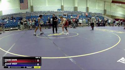 120 lbs Cons. Round 3 - Chase Davis, OH vs Julius West, IN