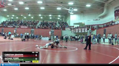 126 lbs Champ. Round 1 - Christian Grayson, Charlestown Wrestling Club vs Nathan Yoder, Center Grove Wrestling Club