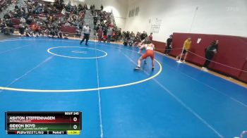 120 lbs Champ. Round 2 - Ashton Steffenhagen, Natrona County vs Gideon Boyd, Lingle-Ft. Laramie/Southeast