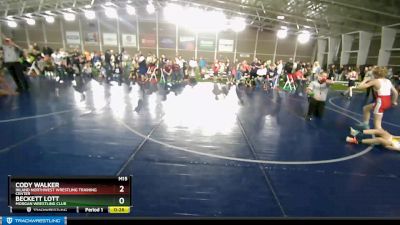 86 lbs Quarterfinal - Cody Walker, Inland Northwest Wrestling Training Center vs Beckett Lott, Morgan Wrestling Club