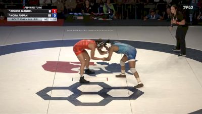 145 lbs 1st Place Match - Belicia Manuel, Michigan vs Nora Akpan, Minnesota
