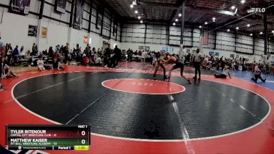 138 lbs Round 1 (6 Team) - Tyler Ritenour, CAPITAL CITY WRESTLING CLUB vs Matthew Kaiser, PIT BULL WRESTLING ACADEMY