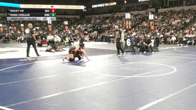 140 lbs Consi Of 4 - Hailey Liu, Northgate (NC) vs Ivana Cuellar, Downey (SS)