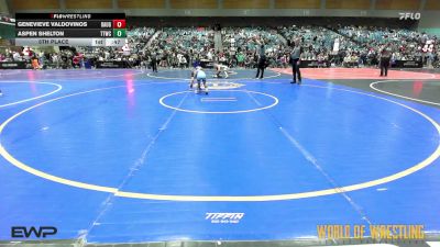 52 lbs 5th Place - Genevieve Valdovinos, Daughters Of Zion vs Aspen Shelton, Team Tulsa Wrestling Club