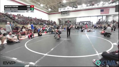 83 lbs Rr Rnd 3 - Malachi Foster, Ponca City Wildcat Wrestling vs Kaiden Knapski, Kingfisher YellowJackets