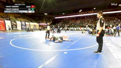 150 Class 3 lbs Cons. Semi - Wyatt Hendrix, Hillsboro vs Brody Narron, St. Michael The Archangel