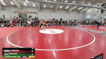 105 lbs 3rd Place Match - Lola Gonzales, Chatfield vs Isabella Smouse, Brighton
