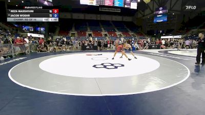 132 lbs Champ. Rd Of 16 - Reza Massjouni, VA vs Jacob Woehr, TX