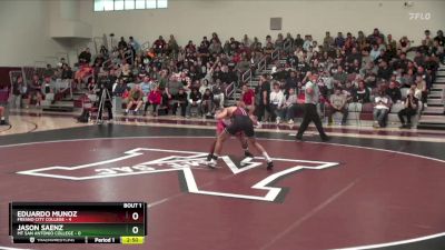 133 lbs Finals (2 Team) - Eduardo Munoz, Fresno City College vs Jason Saenz, Mt San Antonio College