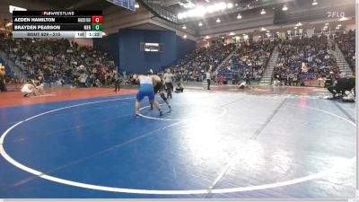 215 lbs Champ. Round 2 - Aeden Hamilton, Hanover Park vs Brayden Pearson, Mercersburg Academy
