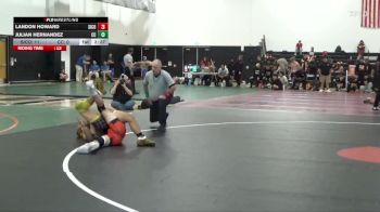 141 lbs Quarters & 1st Wb (16 Team) - Landon Howard, Sierra College vs Julian Hernandez, Chabot College