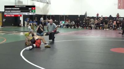 141 lbs Quarters & 1st Wb (16 Team) - Landon Howard, Sierra College vs Julian Hernandez, Chabot College