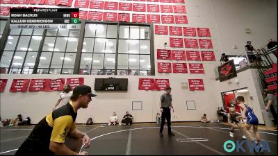 49 lbs Consi Of 4 - Noah Backus, Newkirk Takedown Club vs Kallum Hendrickson, OKC Saints Wrestling