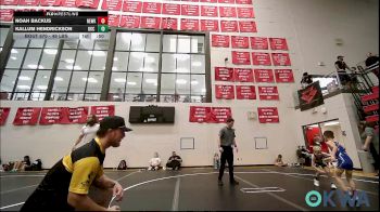 49 lbs Consi Of 4 - Noah Backus, Newkirk Takedown Club vs Kallum Hendrickson, OKC Saints Wrestling