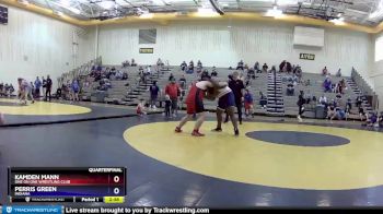 285 lbs Quarterfinal - Kamden Mann, One On One Wrestling Club vs Perris Green, Indiana