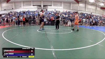 190 lbs Champ. Round 2 - Colin Kelly, IL vs Alex Drees, IL