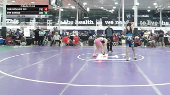 130 lbs Rr Rnd 2 - Christopher Sei, Shore Thing WC - MS vs Ava Orfino, Dueling Bandits - MS