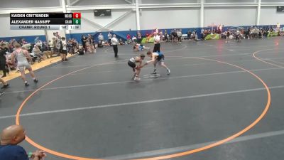106 lbs Champ. Round 1 - Kaiden Crittenden, Unattached vs Alexander Nassiff, Charlotte