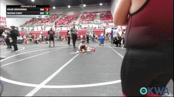 61 lbs Consi Of 4 - Jolee Browning, Prime Wrestling vs Matias Chay, Harrah Little League Wrestling