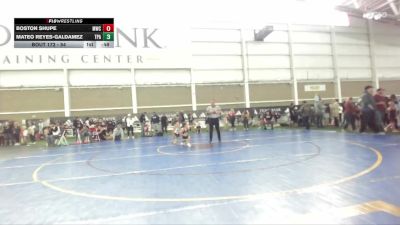 54 lbs Champ. Round 2 - Mateo Reyes-Galdamez, Team Pride Academy vs Boston Shupe, Morgan Wrestling Club
