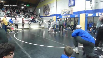 52 lbs Semifinal - Easton Admire, Berryhill Wrestling Club vs Gerami President, Victory Youth Wrestling