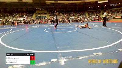67 lbs Round Of 16 - Kierre Peak, Ready RP Nationals vs Liam Reeves, SVRWC