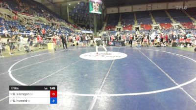 175 lbs Cons 32 #2 - Gabriel Barragan, CA vs Sam Howard, IN