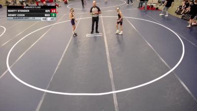 Elementary - 76 lbs Lucas Bauer, New Prague vs Easton Vos, Waconia